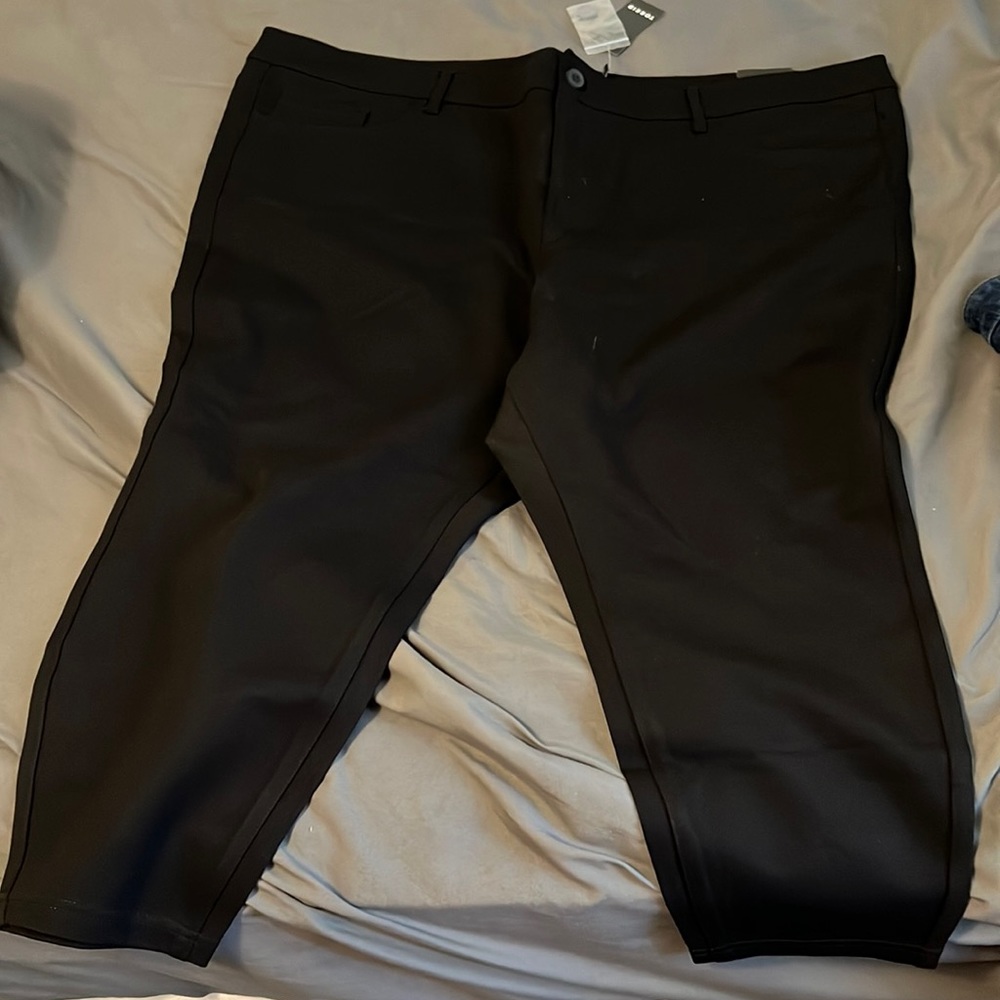 Torrid black pointe stretch 5 pocket skinny work pants